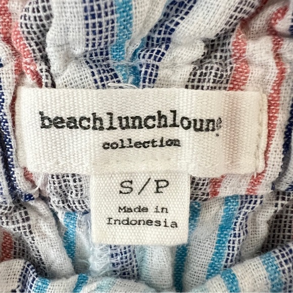 Beach Lunch Lounge Giavanna Marshmellow Stripe Linen Blend Pants - Picture 7 of 9